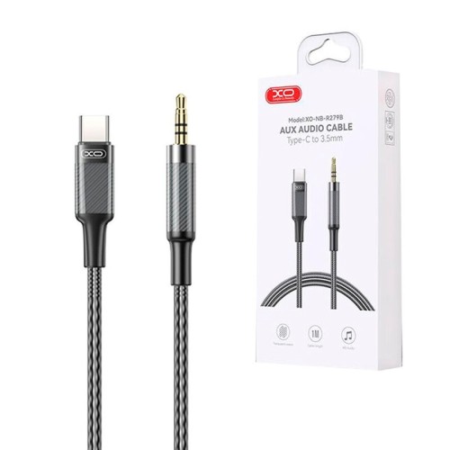 کابل تبدیل Type-C به AUX ایکس او XO-NB-R279B طول 1 متر