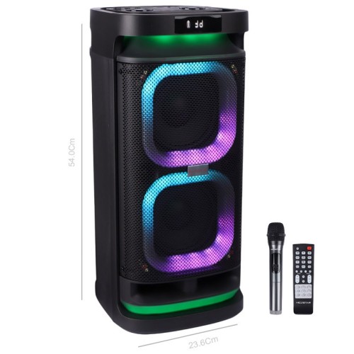 اسپیکر چمدانی بلوتوثی هایکو استار Party Box HPS-4013 + میکروفون و ریموت کنترل