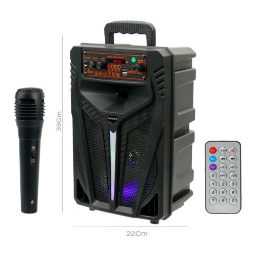 اسپیکر بلوتوثی گلکس بیت GS-15 + میکروفون و ریموت کنترل