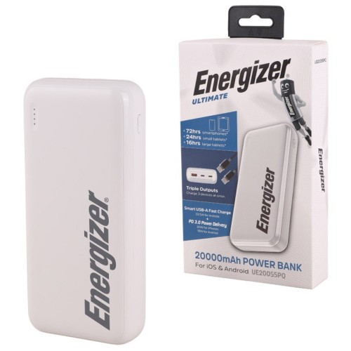 پاور بانک فست شارژ انرجایزر Ultimate UE20055PQ PD3.0 22.5W ظرفیت 20000 میلی آمپر ساعت