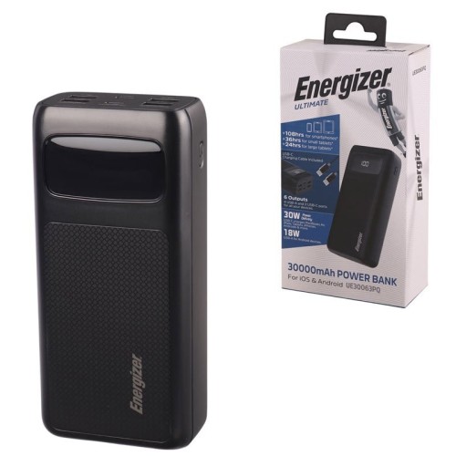 پاور بانک فست شارژ انرجایزر Ultimate UE30063PQ PD3.0 30W ظرفیت 30000 میلی آمپر ساعت