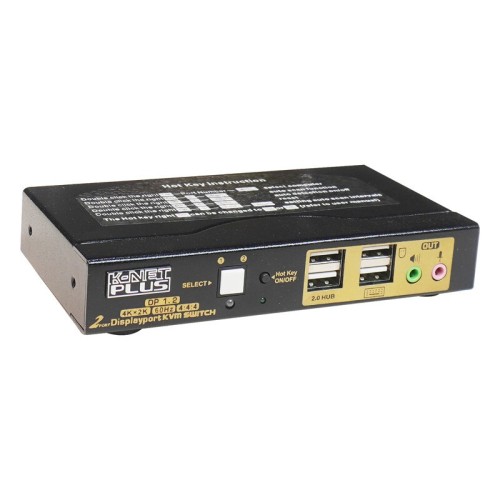 سوییچ KVM اتوماتیک دو پورت کی نت پلاس KP-D622