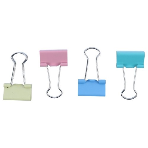 گیره دوبل رنگی DL DL6065 19mm بسته 40 عددی