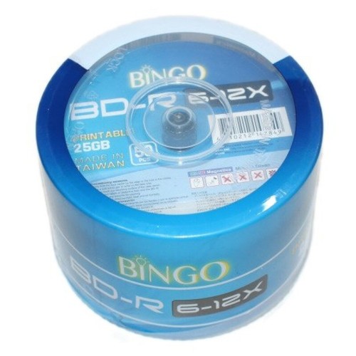 بلوری خام بینگو ظرفیت 25 گیگابایت بسته 50 عددی