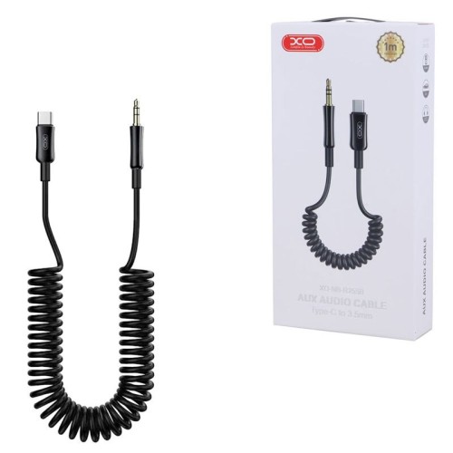 کابل تبدیل Type-C به AUX ایکس او XO-NB-R255B طول 1 متر