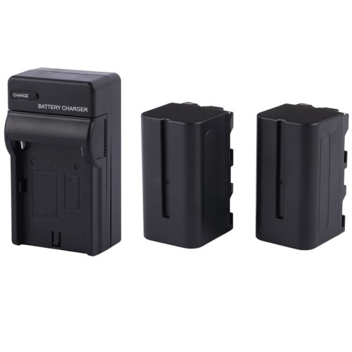 شارژر باتری دوربین عکاسی + 2 عدد باتری NP-F750/F770